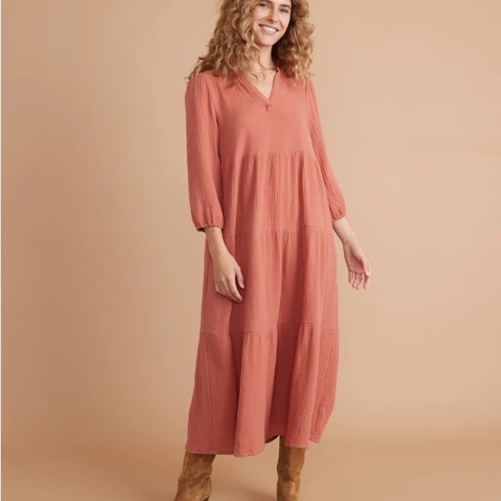 Marine Layer Terracotta Maxi Dress